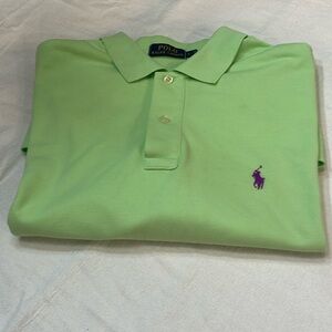 Ralph Lauren polo large short sleeve soft cotton light green